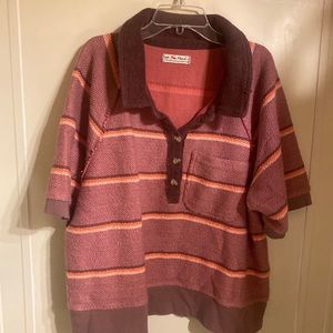 We the Free Pink Short Sleeve Shirt